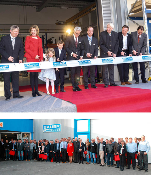 2015 - New home for BAUER KOMPRESSOREN GmbH, Munich and BAUER COMPRESSEURS SAS (France) 30th Anniversary 2015 - New home for BAUER KOMPRESSOREN GmbH, Munich and BAUER COMPRESSEURS SAS (France) 30th Anniversary