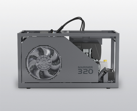 BAUER MARINER 320-D breathing air compressor with diesel enginge