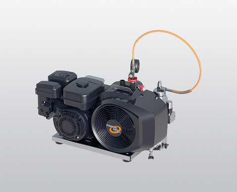 BAUER PE 100 breathing air compressor with petrol engine