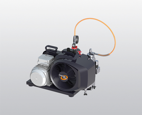 BAUER PE 100 breathing air compressor with electric motor