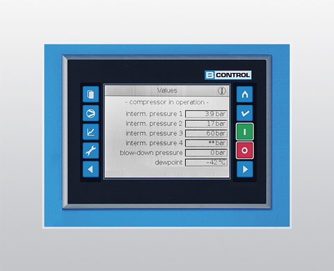 Monitoraggio delle pressioni e delle temperature intermedie