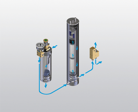 Diagram of filter system P 61