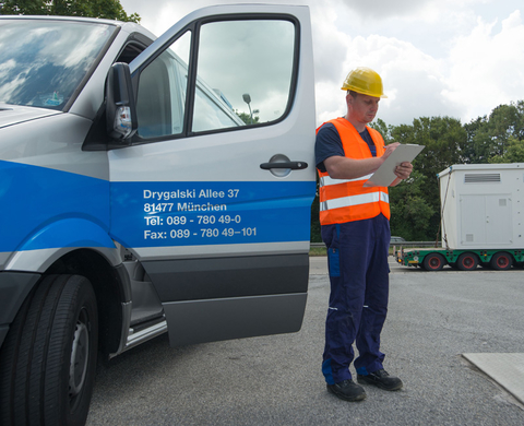 Instalación de estación de servicio de gas natural – proyecto: ARAL, Múnich, Schenkendorfstraße