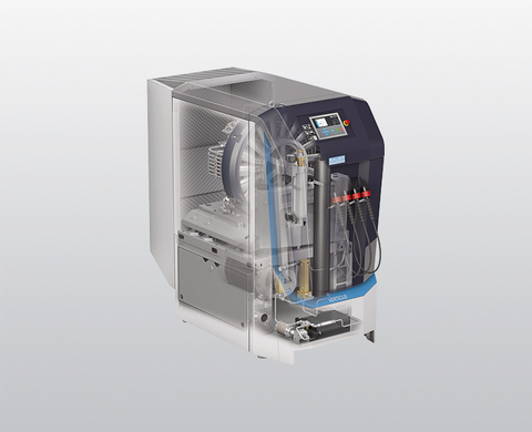 Super-Silent version of the BAUER VERTICUS breathing air compressor with B-CONTROL MICRO compressor control