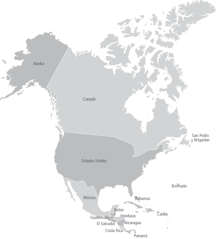 Puntos de ventas BAUER en América del Norte y Central