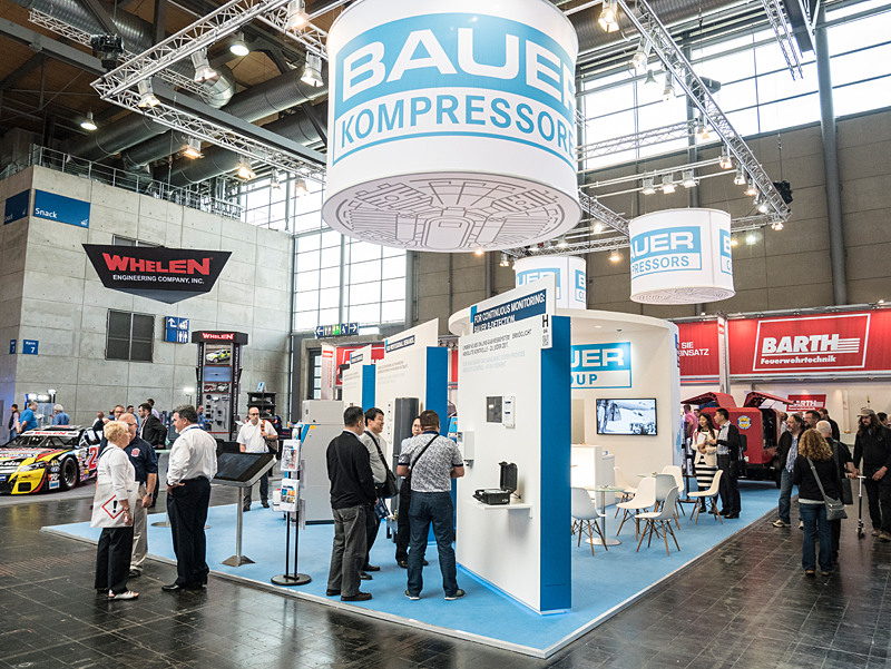 BAUER Messestand auf der Interschutz Messe