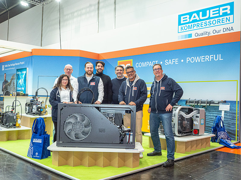 The BAUER Team @ boot fair in Düsseldorf/Germany
