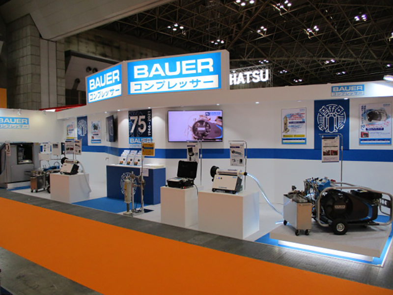 The BAUER Booth at the fire show in Tokyo 