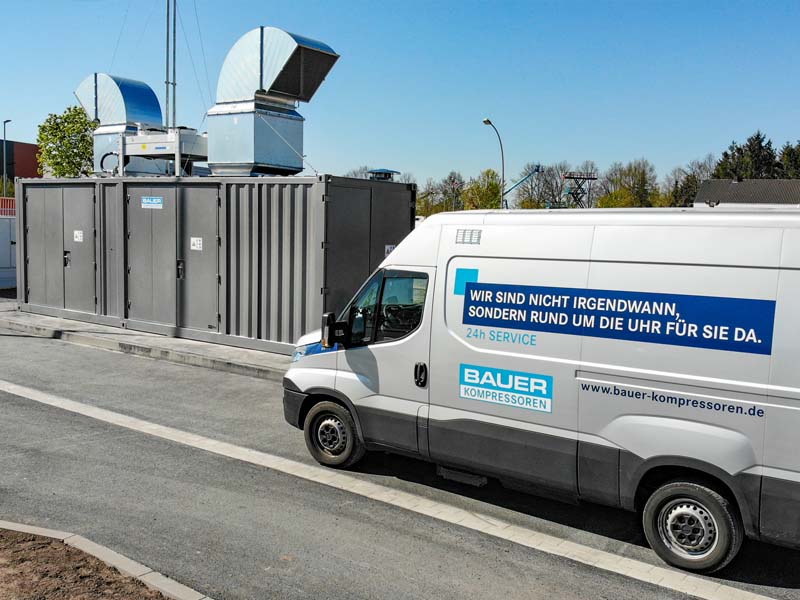 Die neue Gastankstelle des Biogroßhändlers Weiller GmbH  in Coesfeld